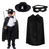 Zorro Pelerini Şapkası ve Maske Seti Çocuk Boy