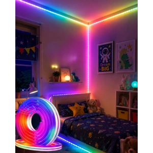 16 Milyon Renk RGB Neon Şerit Led İç ve Dış Mekan Dekor Işığı