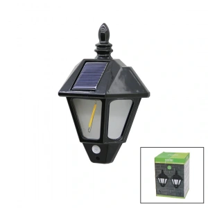 2 PCS  SOLAR - GÜNEŞ ENERJİLİ DUVAR LAMBASI COB LED SENSÖRLÜ= 3 MOD FONKSİYON BAHÇE-BALKON-SOKAK PT-2981 (5047)