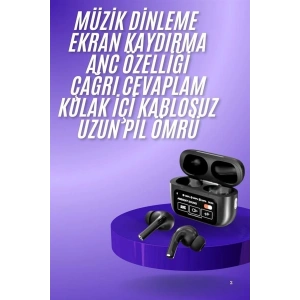 2.Nesil Pro Ekranlı Sesli Görüşme Yapabilen Kablosuz Bluetooth Kulaklık