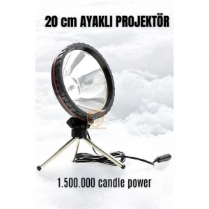 3 Ayaklı El Projektörü 360 Derece Avcı Projektörü Tekne Projektör