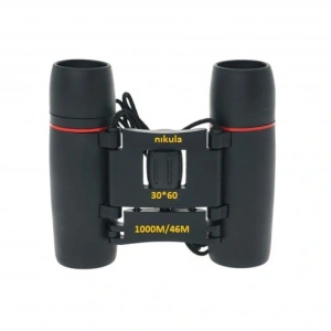 30X60 Cepte Taşımalı Kauçuk Kaplamalı Mini  Siyah