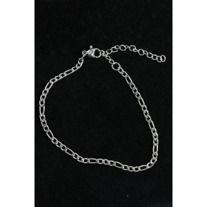 316L Çelik Figaro Model Gümüş Renk Erkek Bileklik