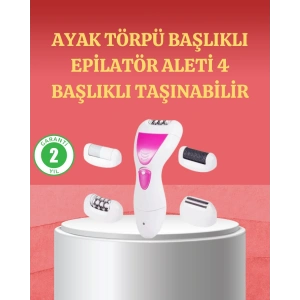 4 Başlıklı Kablosuz Şarjlı Epilasyon Cihazı