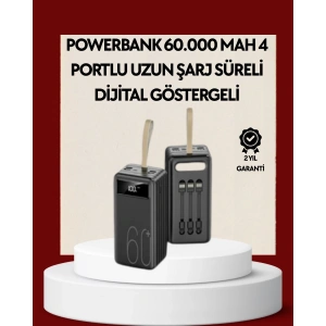4 Çıkışlı Hızlı Şarj Destekli Powerbank