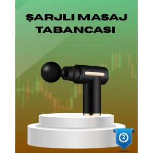 6 Kademeli Kas Masaj Tabancası 4 Başlıklı Güçlü Sessiz Sporcu Masaj Cihazı Şarjlı