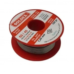 60/40 Lehim Teli 100 gr 1.20 mm (Sn:60 / Pb:40)