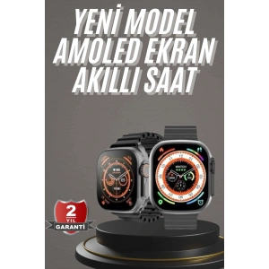 Akıllı Saat Kordon Hediyeli Güçlü Batarya Kapasiteli Titreşimli Bildirim Görme Unisex