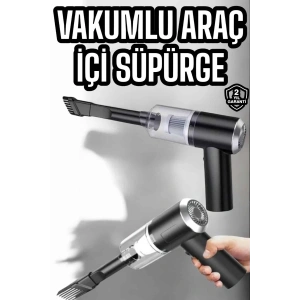 Araç İçi Süpürge Filtreli Şarjlı Süpürge Vakumlu Yıkanabilir