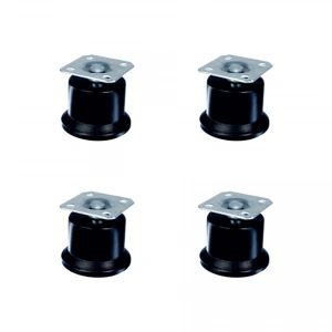 Bekleme Ayak Tablalı - 50MM - Siyah HKS280 - 4 Adet