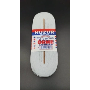 BEYAZ - 2CM PAÇA LASTİK YASSI GENİŞ 10MT (5047)
