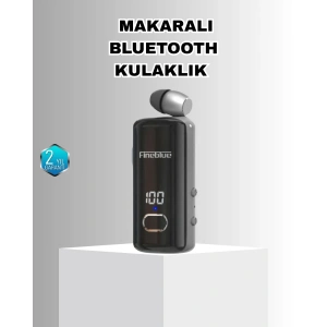 Bluetooth 5.3 Kablosuz Kulaklık Geri Çekilebilir Kablolu ve Ekranlı