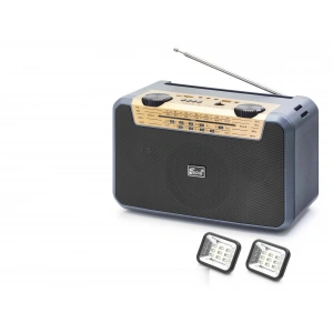 Bluetooth Fm Radyo Usb Tf Aux Solar Şarjli Çift Led Aydinlatmali Kamp Hoparlör FP397S