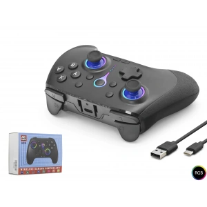 Bluetooth Gamepad Pc Ios Android Switch Ps3 Ps4 Uyumlu Rgb - Siyah ND505B
