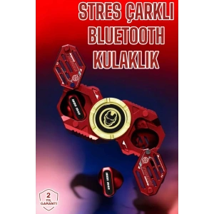Bluetooth Kulaklık Stres Çarklı Döndürülebilir Uzun Şarj Süreli Oyuncu Kulaklığı