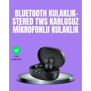 Bluetooth Kulaklık TWS Yüksek Ses Kaliteli Kesintisiz Dijital Göstergeli Kulaklık