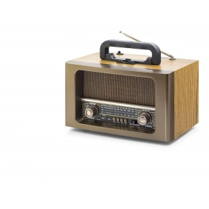 Bluetooth Nostaljik Hoparlör Fm Kumandalı 31 X 17.7 X 19.9 Cm NS6670BT