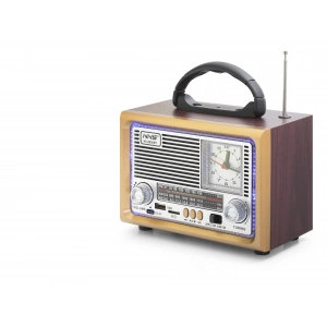 Bluetooth Nostaljik Hoparlör Fm Retro Saatli 20 X 10.2 X 14.5 Cm NS8890BT