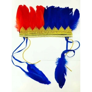 Bordo Mavi Renk Tüylü Kızılderili Başlığı | Trabzonspor Taraftar Başlığı