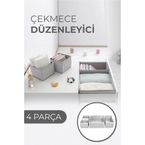 Çekmece Düzenleme Kutu Seti Organizer 4lü Set (5047)