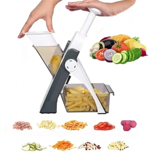 Çok Amaçlı Basmalı Sebze Dilimleyici Doğrayıcı Mandolin Brava Spring Slicer Kitchenmate (5047)