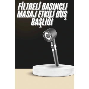 Duş Başlığı Profesyonel Masaj Başlıklı 3 Modlu Yeni Nesil Masaj Uçlu Su Tasarruflu