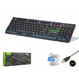G605 Gaming Mekanik Rgb Klavye Blue Switch - Siyah