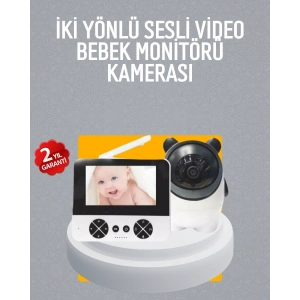Görüntülü Bebek Monitörü 4.3 İnç Ekran ve Sesli İletişim