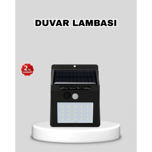 Güneş Enerjili 20 LED Hareket Sensörlü Lamba – IP65 Su Geçirmez Dış Mekan Aydınlatma