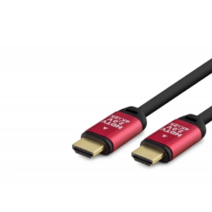 Hdmi 2.0 Kablo 4K Uhd Od 8.0 Mm 3 M - Siyah Kırmızı HDX2038