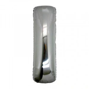 I Harf Folyo Balon Gümüş Renk 40 inç