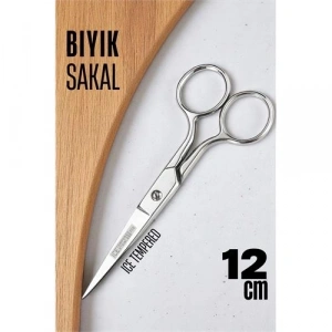 Ice Tempered 702 Bıyık Makası - Bıyık Sakal Düzeltme Makası Kuaför Makası 12 cm