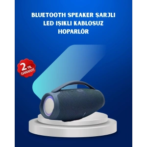 IPX5 Su Geçirmez Taşınabilir Bluetooth Hoparlör Renkli Işıklı