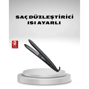 Isı Ayarlı Saç Düzleştirici Titanyum Seramik Plaka, Dijital Ekran