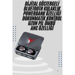 Kablosuz Bluetooth Kulaklık Powerbank Özellikli Göstergeli Hd Mikrofon