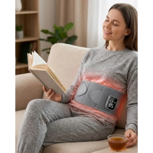 Kablosuz Isı Terapili Bel Kemeri 3 Masaj Modlu USB Şarjlı Tasarım