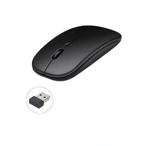 Kablosuz Mouse Fare Şarjlı Bluetooth Wireless Çift Modlu Sessiz