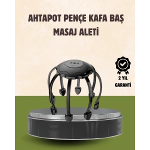 Kafa Masaj Cihazı 8 Motorlu 360 Derece Tam Kapsamlı Rahatlatıcı Masaj