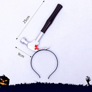 Kafaya Saplanmış Kahverengi Saplı Çekiç Şaka Tacı (5047)