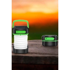 Katlanabilir Kamp Lambası Solar Fener Görünümlü 3 Kademeli Şarjlı