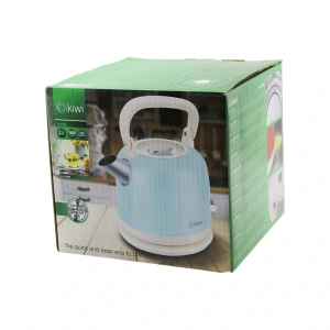KİWİ KK-3340B MAVİ NOSTALJİ DEMLİK MODELÇELİK KETTLE SU ISITICI 2.2LT 1800W PASLANMAZ ÇELİK GÖVDE- GİZLİ RESİZTANS (5047)