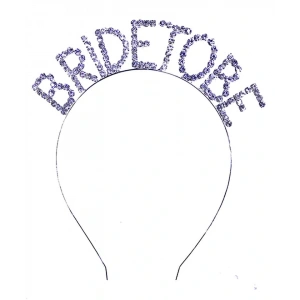 Kristal Taşlı Gümüş Renk Bride To Be Gelin Tacı