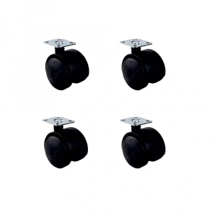 Küçük Plastik Tablalı Teker - 40 MM HKS101 - 4 Adet