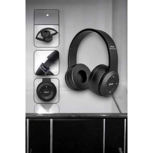 Kulak Üstü TF Kart ve AUX Destekli Ergonomik Bluetooth Kulaklık