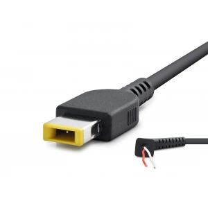 Laptop Adaptör Dc Jack Kablosu 30–90W Usb Tip Sarı Kare Uç / Ibm Uyumlu 1.2 M - Siyah HDX5515
