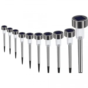 Metal Gövdeli Solar Bahçe Lambası 10 lu Paket