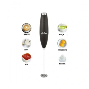 PİLLİ SÜT KÖPÜRTÜCÜ - KARIŞTIRICI MİNİ MİKSER SÜT - KAHVE - SOS - YUMURTA STO-6723 (5047)