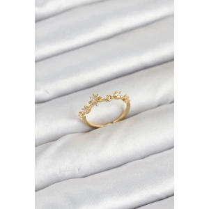 Pirinç Gold Renk Manifest Kadın Yüzük