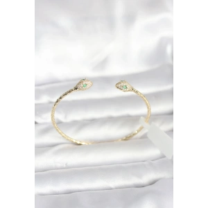 Pirinç Gold Renk Yılan Model Bileklik