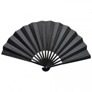 Plastik Kumaş Yelpaze 12 li Siyah